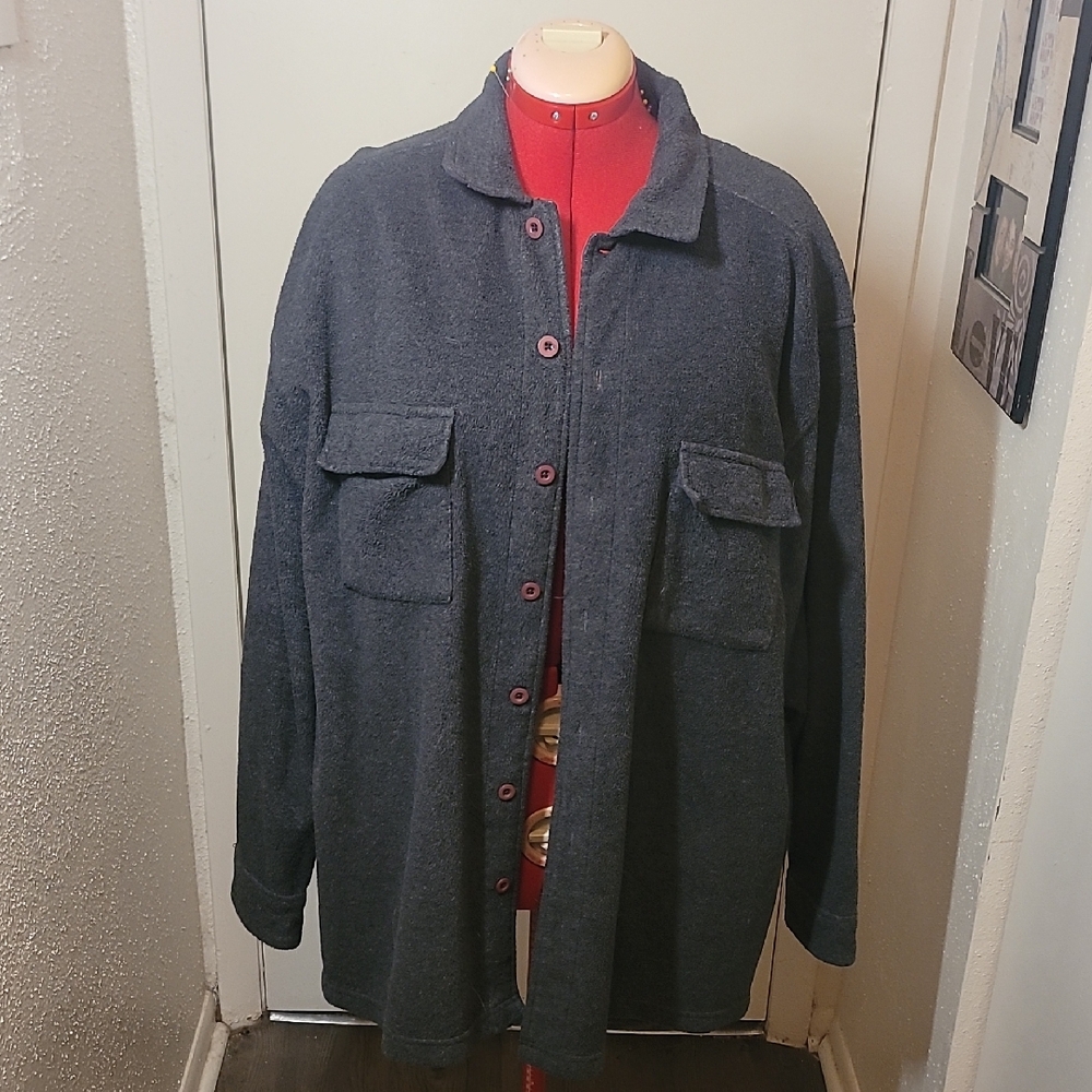 Sonoma Men's Dark Gray Shirt Jacket